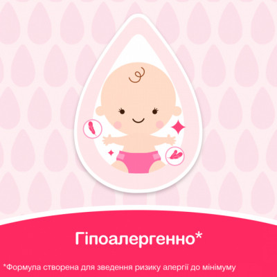 Дитячі вологі серветки Johnson’s baby Лагідна турбота 72 шт (3574661421810)