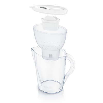 Фільтр-глечик Brita Marella Memo + 3 картриджі, 2.4л, білий (1039273)