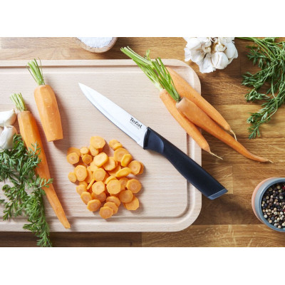 Набір ножів Tefal Essential 3шт, нержавіюча сталь, пластик, чорний (K2219455)