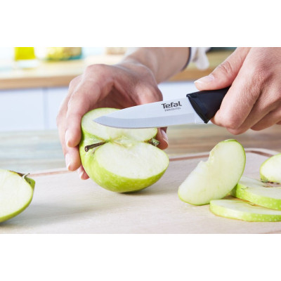 Набір ножів Tefal Essential 3шт, нержавіюча сталь, пластик, чорний (K2219455)