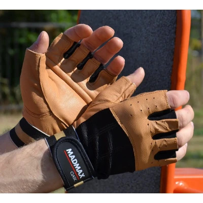 Рукавички для фітнесу MadMax MFG-248 Clasic Brown XXL (MFG-248-Brown_XXL)