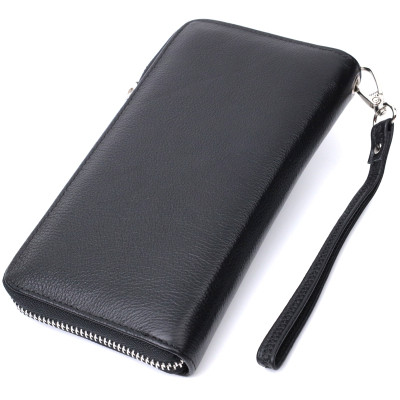 Гаманець ST Leather Унісекс З натуральної шкіри Чорний (22697)