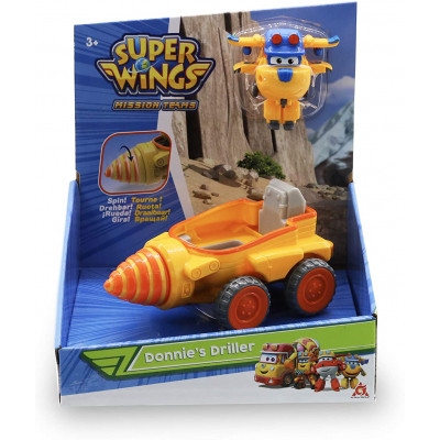 Ігровий набір Super Wings Donnie&#039;s Driller, Бурильний автомобіль Донні (EU730843)
