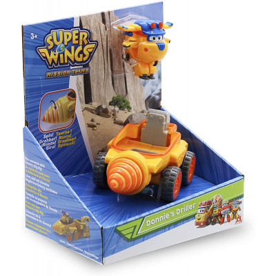 Ігровий набір Super Wings Donnie&#039;s Driller, Бурильний автомобіль Донні (EU730843)