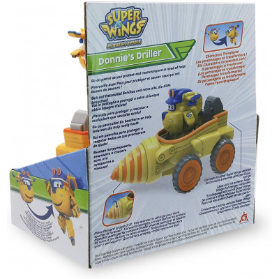 Ігровий набір Super Wings Donnie&#039;s Driller, Бурильний автомобіль Донні (EU730843)
