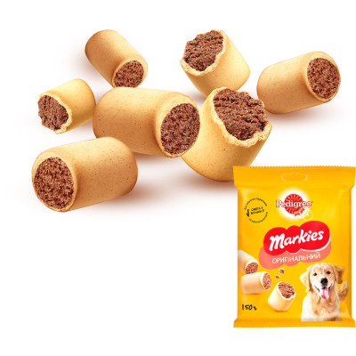 Ласощі для собак Pedigree Markies печиво 150 г (9003579302552)