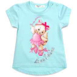 Футболка дитяча Breeze з котиком (13370-92G-blue)