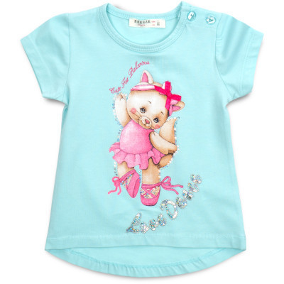 Футболка дитяча Breeze з котиком (13370-92G-blue)