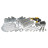 Набор инструментов DeWALT 1/4&quot;, 3/8&quot;, 1/2&quot;, 205 шт. (DWMT81534-1)