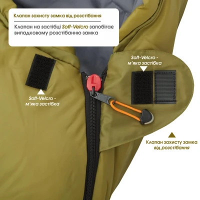 Спальный мешок Mousson RINGO L Olive (10162)