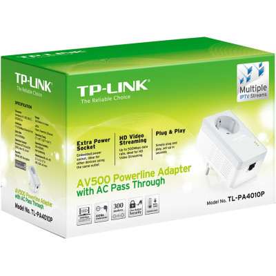 Адаптер Powerline TP-Link TL-PA4010P KIT