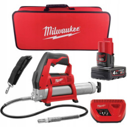 Шприц для мастила Milwaukee M12 GG-401B, Li-Ion 4Ah\ (4933441675)