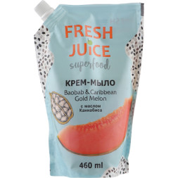 Рідке мило Fresh Juice Superfood Baobab &amp; Caribbean Gold Melon дой-пак 460 мл (4823015943331)
