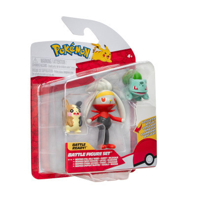 Фігурка Pokemon набір W18 - Морпеко, Бульбазавр, Рабут (PKW3055)
