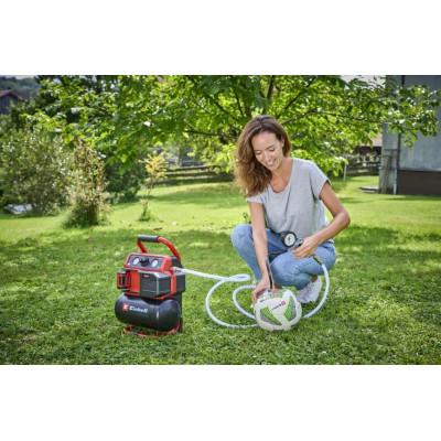 Компресор Einhell TE-AC 18/75 Li OF - Solo, 18В PXC, 8бар, 75л/хв, 5л, (без АКБ та ЗП) (4020410)
