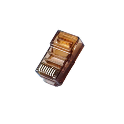 Конектор Merlion RJ45 cat.5e UTP 8P8C Brown 100 шт (RJ45ML-BN / 05356)
