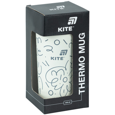 Термокружка Kite 550 мл, біла (K25-1226-3)