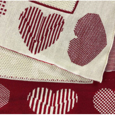 Плед Прованс в&#039;язаний Серця 100х150 см (4823093436794)