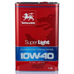 Моторна олива Wolver Super Light 10W-40, 4л (4260360940033)