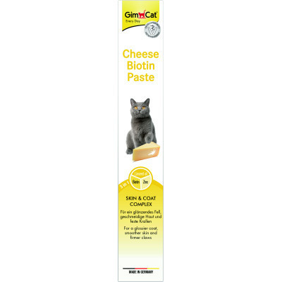 Паста для тварин GimCat Cheese Biotin Paste cирна з біотином 100 г (4002064401010)