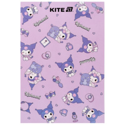 Блокнот Kite Kuromi A5, 50 аркушів, клітинка (HK25-194-1)