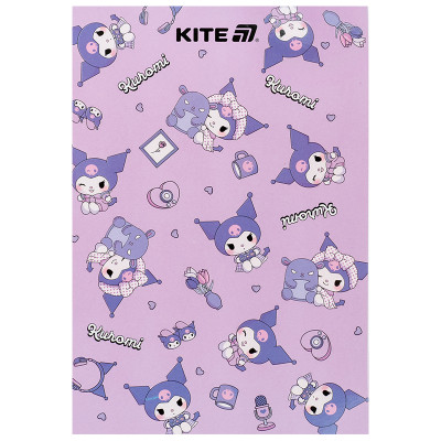 Блокнот Kite Kuromi A5, 50 аркушів, клітинка (HK25-194-1)