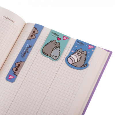 Закладки для книг Yes магнітні Pusheen 3 шт (708348)