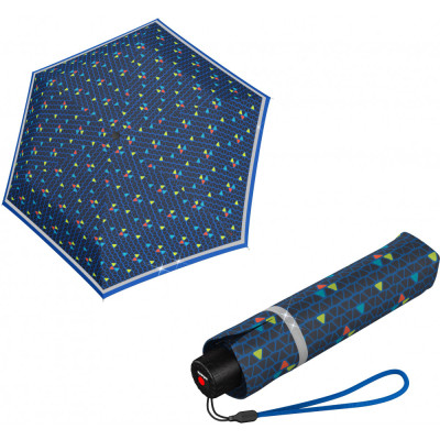 Парасоля Knirps Rookie Manual Triple Blue Reflective (Kn95 6050 8539)
