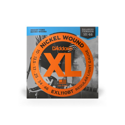 Струни для гітари D&#039;Addario XL Nickel Wound Regular Light Balanced Tension (10-46) (EXL110BT)