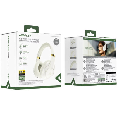 Навушники Acefast H4 ANC Bluetooth Beige (6974316283522)