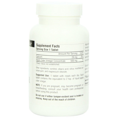Вітамінно-мінеральний комплекс Source Naturals Яблучний Оцет 500мг, 180 таблеток (SN1356)