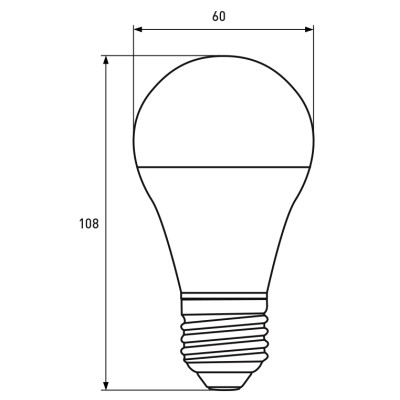 Лампочка Eurolamp LED A60 7W E27 3000K 220V акция 1+1 (MLP-LED-A60-07272(E))