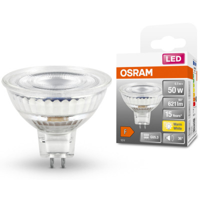 Лампочка Osram LED MR16 50 36 8W/827 12V GU5.3 (4058075433762)