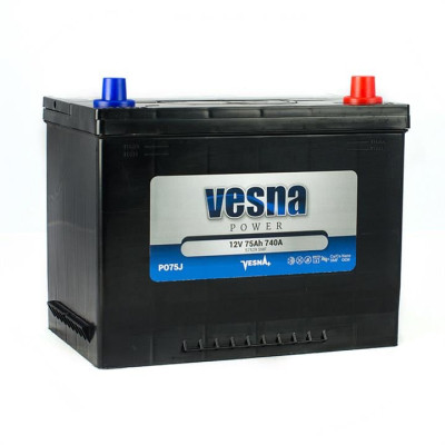 Акумулятор автомобільний Vesna 75 Ah/12V Vesna Japan Euro (415 875)