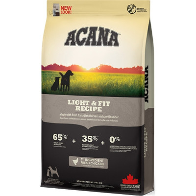 Сухий корм для собак ACANA Light&amp;Fit Recipe 11.4 кг (0064992512118)