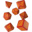 Набір кубиків для настільних ігор Q-Workshop Dragon Slayer Red orange Dice Set (7 шт) (SDRS1D)