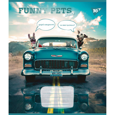 Зошит Yes Funny pets А5 96 аркушів клітинка (767168)