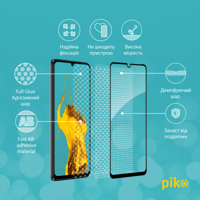 Скло захисне Piko Full Glue ZTE Blade V40 Vita (1283126545702)