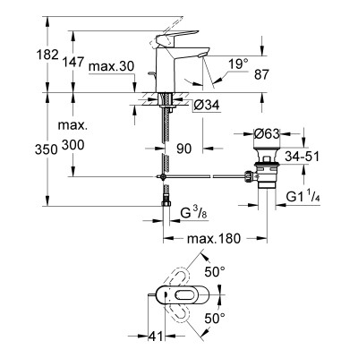 Змішувач Grohe BauLoop (23335000)