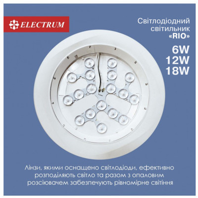 Світильник Electrum RIO- 12 4000 (B-LD-1964)