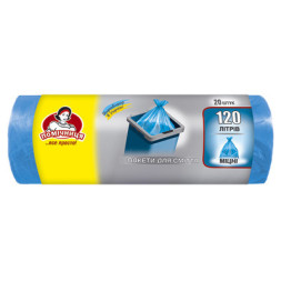 Пакеты для мусора Помічниця 120 л 20 шт. (4820012340019)