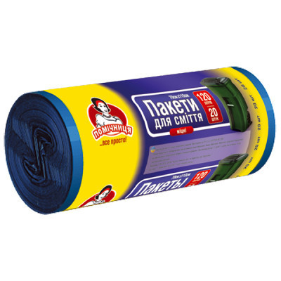 Пакеты для мусора Помічниця 120 л 20 шт. (4820012340019)