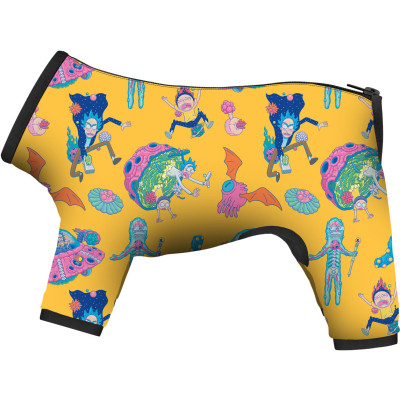 Дощовик для тварин Collar WAUDOG Clothes &quot;Рік і Морті 3&quot; S40 В 56-59 см, З 37-40 см (5340-0282)