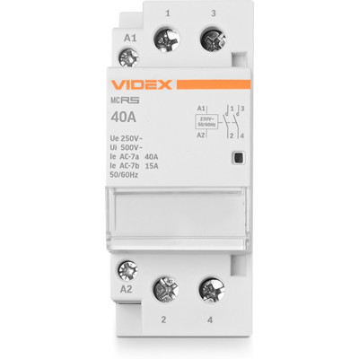 Контактор Videx 2п 40А 2НВ VF-RS-MC2O-40 RESIST