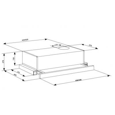 Витяжка кухонна Eleyus LOTUS 470 60 BG (LOTUS47060BG)