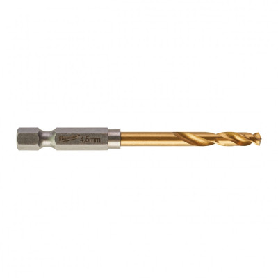 Свердло Milwaukee по металу RedHEX HSS-G TiN, 4,5 мм (48894710)