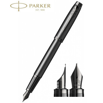 Ручка пір&#039;яна Parker IM 17 Achromatic Black BT  FP F (22 911)