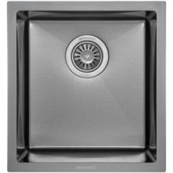 Мийка кухонна GRANADO Under top mini STEEL S201 black (GS10201B)
