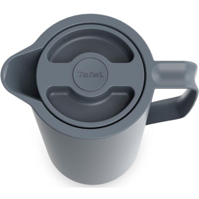 Термос Tefal Motiva, 1л, пластик, скло, сірий-темний (N4170110)