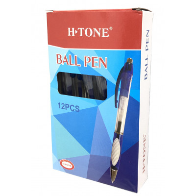 Ручка гелева H-Tone автоматична 0,5 мм, синя, уп. 12 шт. (PEN-HT-JJ20218A-BL)